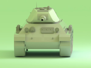 tank t34 3D मॉडल
