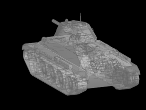 tank t34 3D मॉडल