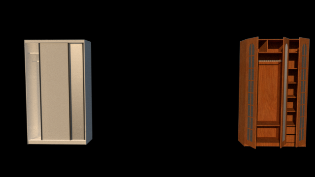 wardrobe CG टेक्स्चर्स .c4d .max .obj .3ds .fbx .stl .blend 