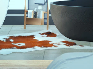 o interior da sala Modelo 3D