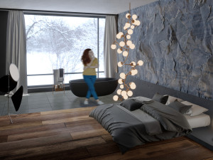 the interior of the room 3D Model