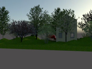 barn-type house 3D Model