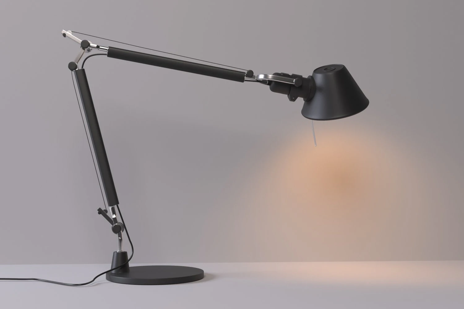 table lamp artemide tolomeo 3D Model .c4d .max .obj .3ds .fbx .stl .blend