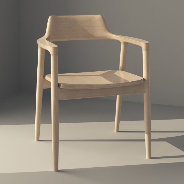 chair hiroshima armchair 3Dモデル .c4d .max .obj .3ds .fbx .stl .blend 