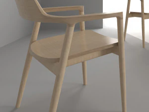 chair hiroshima armchair 3D Model