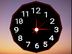 clock 3D-Modell