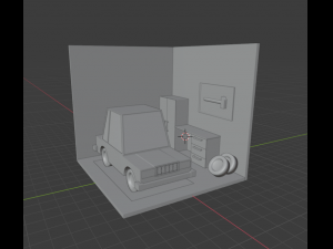 low poly lada 2107 Modelo 3D