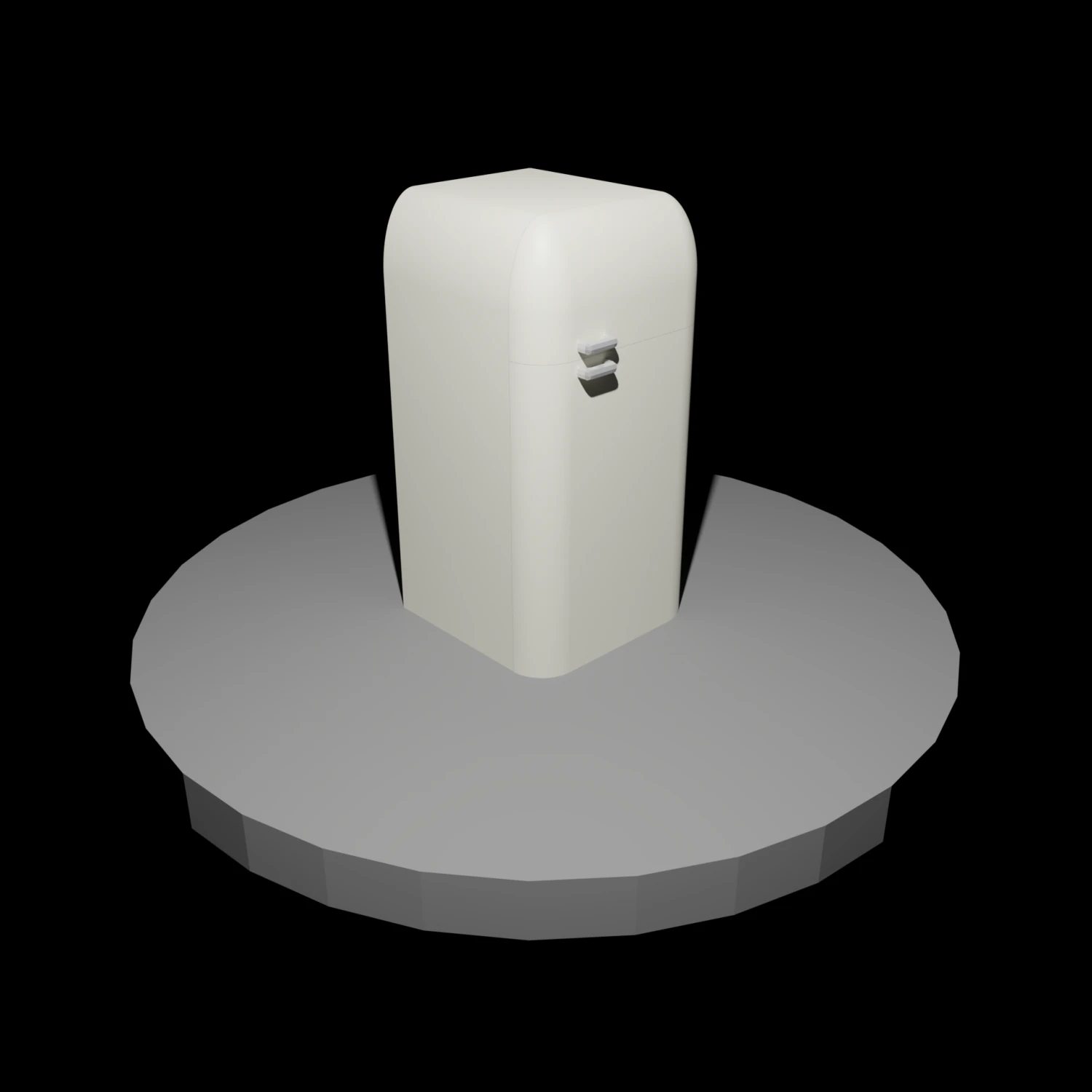 low poly refrigerator 3D Model .c4d .max .obj .3ds .fbx .stl .blend 