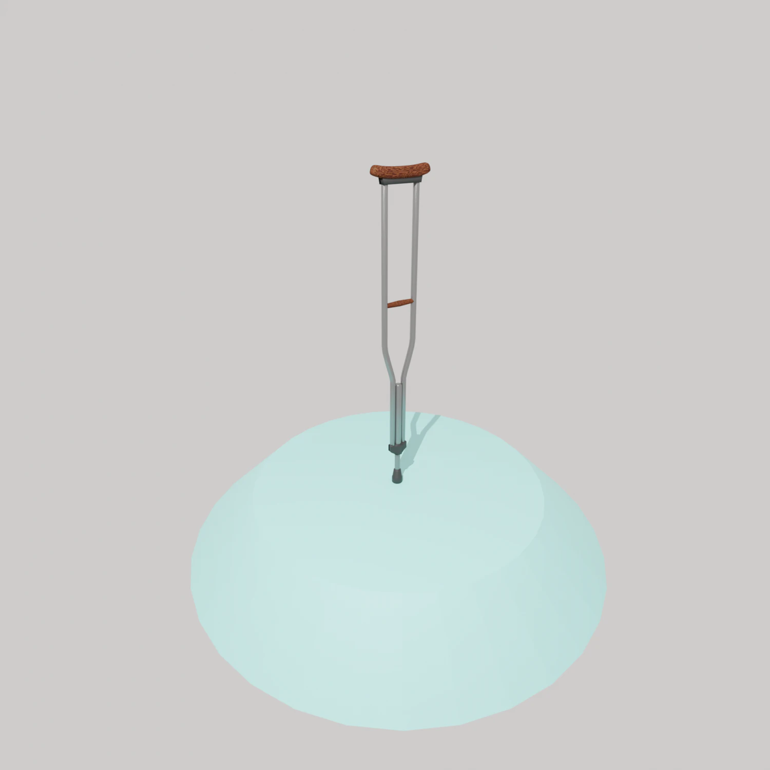 printable underarm crutch 3D Model .c4d .max .obj .3ds .fbx .stl .blend 
