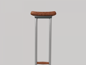 printable underarm crutch 3D Model