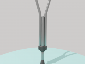 printable underarm crutch 3D Model