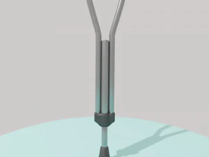 printable underarm crutch 3D Model