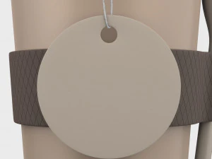 thermo cup with a spoon 3D Model