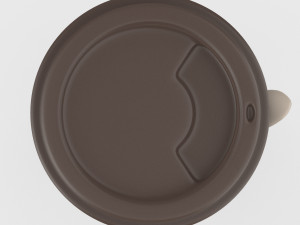 thermo cup with a spoon 3Dモデル