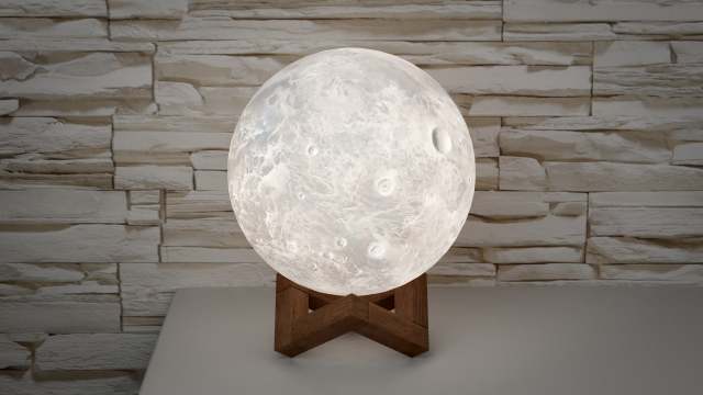 moon night light 3D Model .c4d .max .obj .3ds .fbx .stl .blend