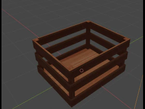 wooden box 3D Model