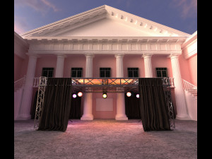 cultural-bisiness center 3D 模型