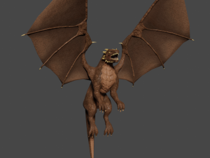 forest dark brown dragon Modelo 3D