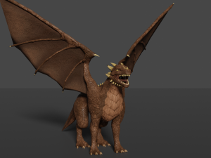 forest dark brown dragon Modelo 3D