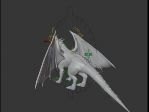 forest dark brown dragon Modelo 3D