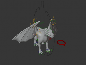 forest dark brown dragon Modelo 3D