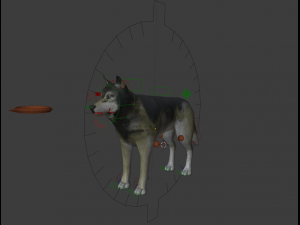 grey realistic wolf 3D Модель