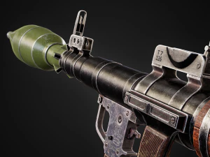 RPG-7 rocket launcher game ready asset 3D Model
