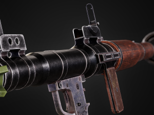RPG-7 rocket launcher game ready asset 3D Model