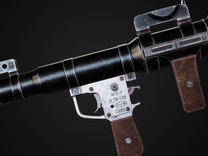 RPG-7 rocket launcher game ready asset 3D Model