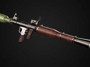 RPG-7 rocket launcher game ready asset 3D Model