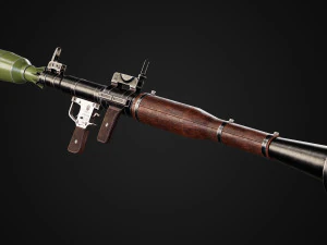 RPG-7 rocket launcher game ready asset 3D Model