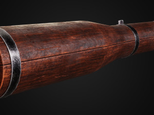RPG-7 rocket launcher game ready asset 3D Model