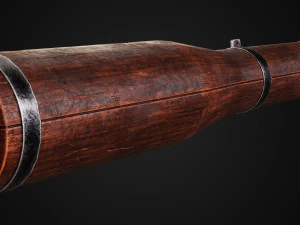 RPG-7 rocket launcher game ready asset 3D Model