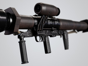 Panzerfaust 3 rocket launcher game ready asset 3D Модель