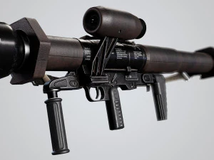 Panzerfaust 3 rocket launcher game ready asset 3D Model