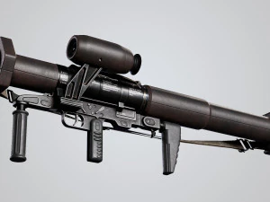 Panzerfaust 3 rocket launcher game ready asset 3D Model