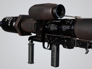 Panzerfaust 3 rocket launcher game ready asset 3D Модель
