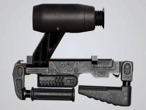 Panzerfaust 3 rocket launcher game ready asset 3D Model