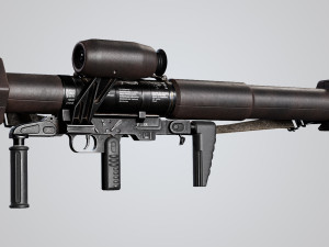 Panzerfaust 3 rocket launcher game ready asset 3D Модель