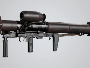 Panzerfaust 3 rocket launcher game ready asset 3D Model