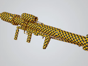 Panzerfaust 3 rocket launcher game ready asset 3D Model
