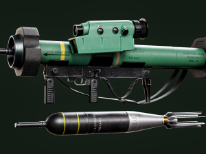 RGW 90 Rocket Launcher game ready asset 3D Model