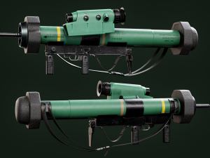 RGW 90 Rocket Launcher game ready asset 3D Model