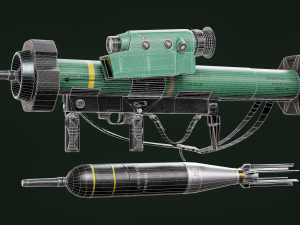 RGW 90 Rocket Launcher game ready asset 3D Model