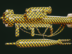 RGW 90 Rocket Launcher game ready asset 3D Model
