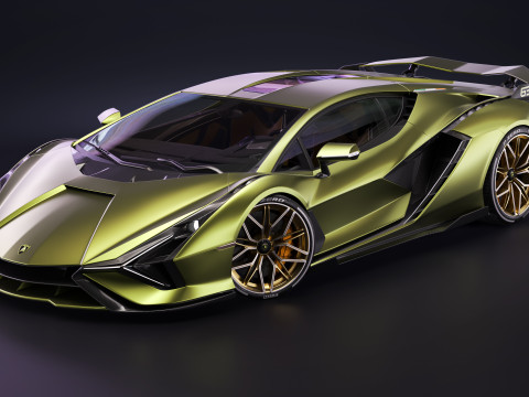 Lambo rghini sian 3D मॉडल