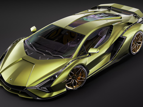 Lambo rghini sian 3D मॉडल
