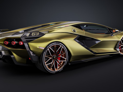 Lambo rghini sian 3D मॉडल