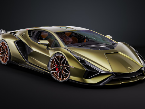 Lambo rghini sian 3D मॉडल