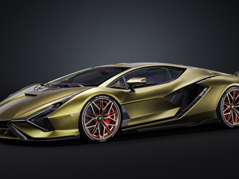 Lambo rghini sian 3D मॉडल
